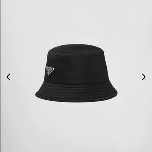 Prada Black Nylon Bucket Hat